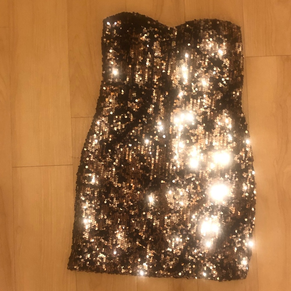 Sequin Mini Dress, Sequined